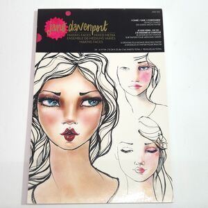 Jane Davenport Making Faces Mixed Media Paper Face Charts JDM-036 24 Sheets